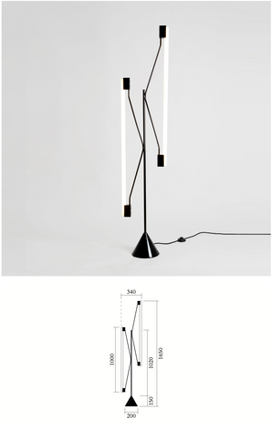 Two Tubes Floor Light 101