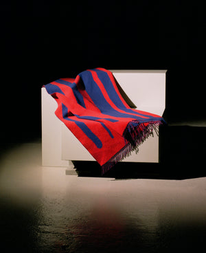 Blanket | Brush Series Blue Red