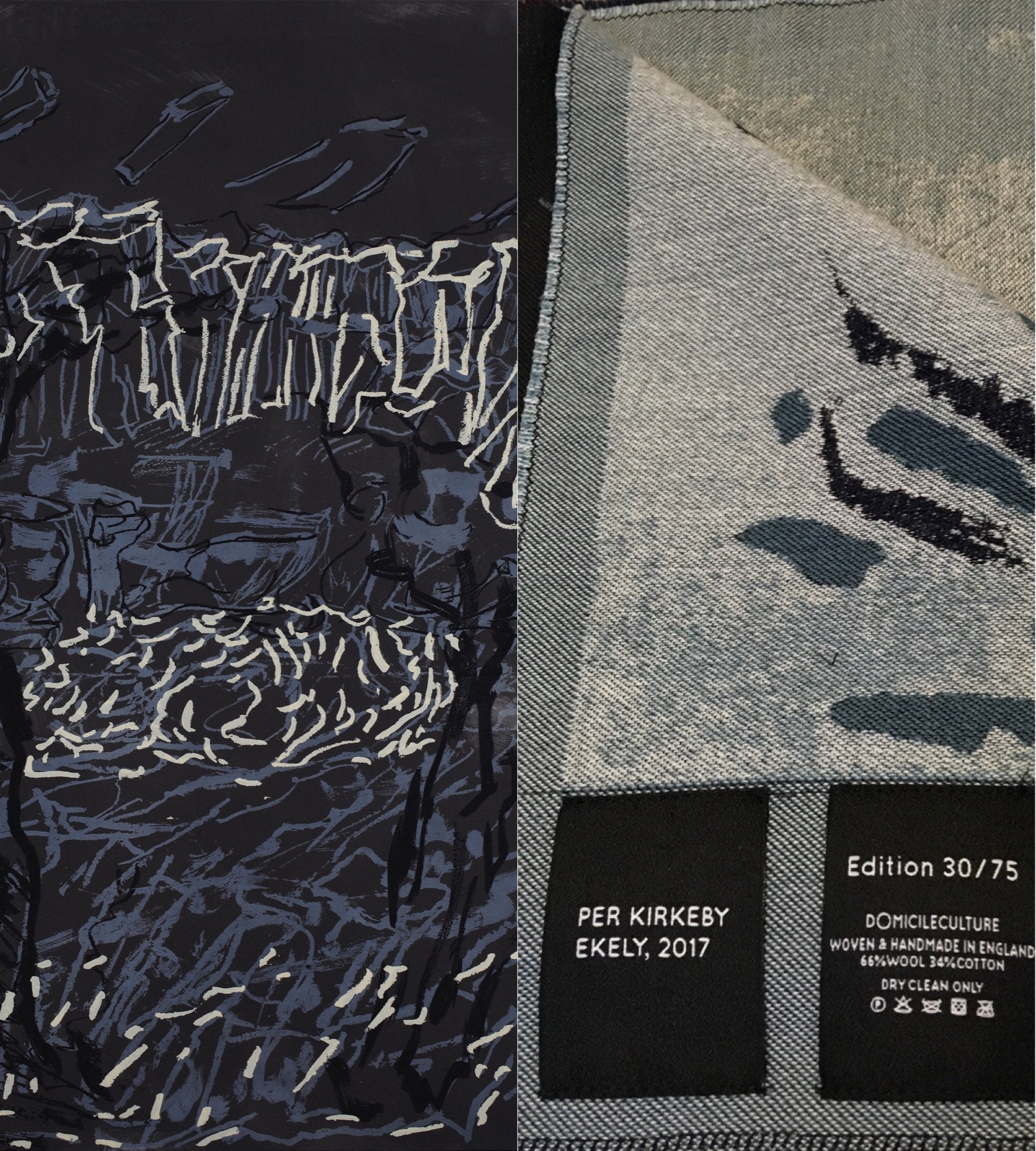 BLANKET PKP-09-002a x Artwork by Per Kirkeby (2009) · €335 · PER KIRKEBY | CURATED BY DOMICILECULTURE