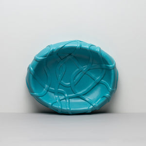 Azure Blue Centrepiece platter The Absurd Made Flesh by Michael Kvium · €360 · RAAWII | CURATED BY EYEDS