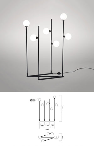 Tube & Sphere 162 Floor Light · €1387 · ATELIER ARETI | CURATED BY EYEDS