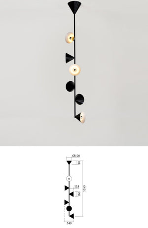 Vertical One 072 Pendant 6 Cones · €1693 · ATELIER ARETI | CURATED BY EYEDS