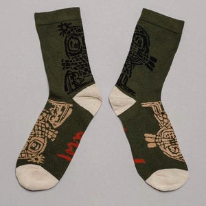 Forest Green Socks Linocut Edition · Artwork by Asger Jorn · €17 · ASGER JORN | CURATED BY DOMICILECULTURE