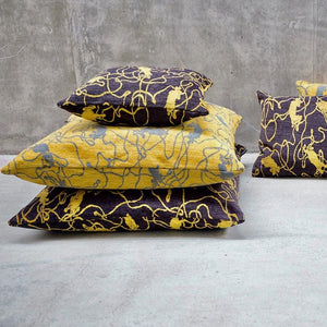 Open image in slideshow, Gold Yellow | Social Pattern Artwork by Michael Kvium · €250 · KVIUM | CURATED BY DOMICILECULTURE
