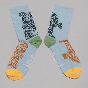 Light Blue Socks Linocut Edition · Artwork by Asger Jorn · €17 · ASGER JORN | CURATED BY DOMICILECULTURE