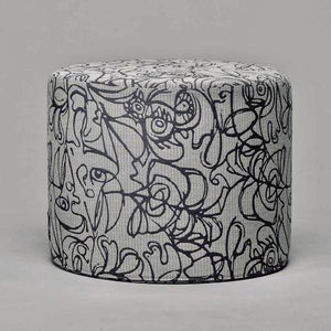 Open image in slideshow, Herringbone Edition 3 Ottoman x Artwork by Asger Jorn · €535 · ASGER JORN | CURATED BY DOMICILECULTURE
