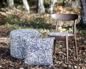 Herringbone Edition 3 Ottoman x Artwork by Asger Jorn · €535 · ASGER JORN | CURATED BY DOMICILECULTURE