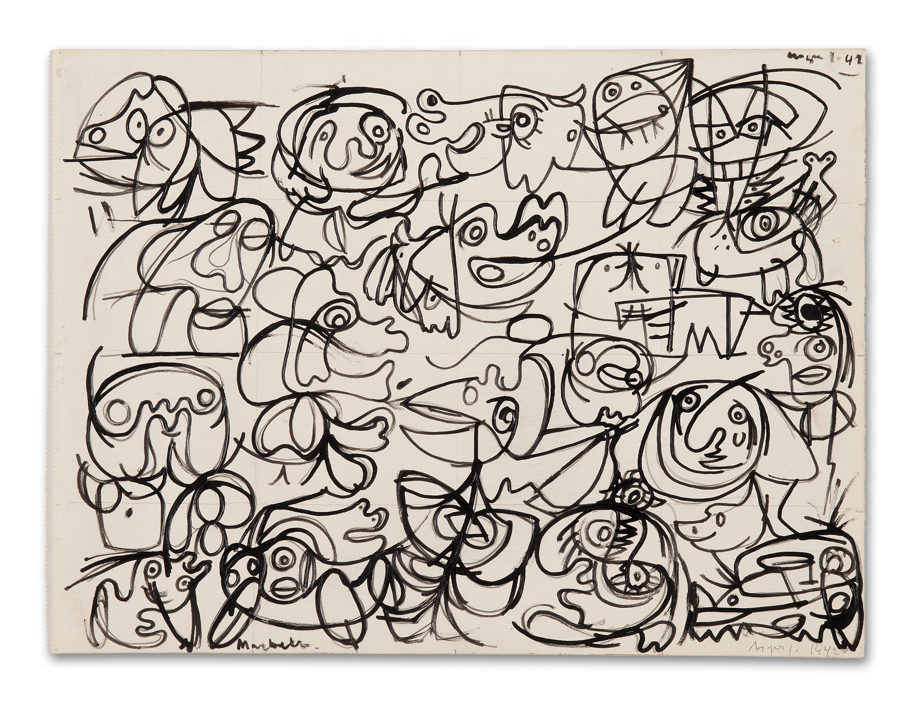 Herringbone Edition 8 Ottoman x Artwork by Asger Jorn · €535 · ASGER JORN | CURATED BY DOMICILECULTURE