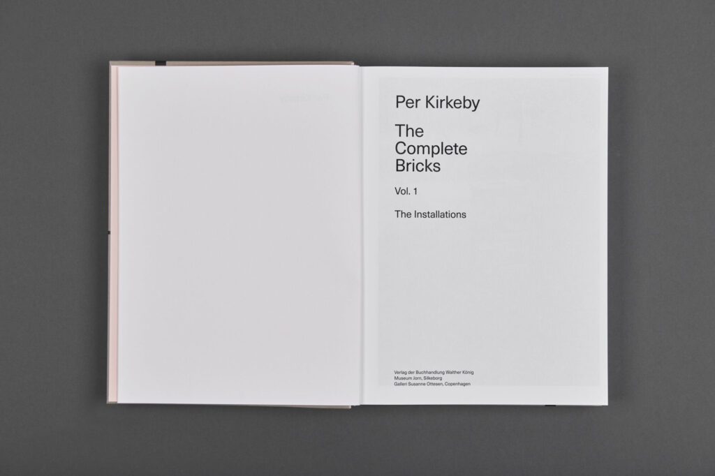 The Complete Bricks (Vol. 1) Exhibition catalog · €61 · PER KIRKEBY | CURATED BY EYEDS