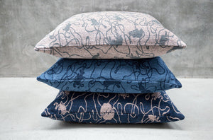 Royal Blue | Social Pattern Artwork by Michael Kvium · €250 · KVIUM | CURATED BY DOMICILECULTURE