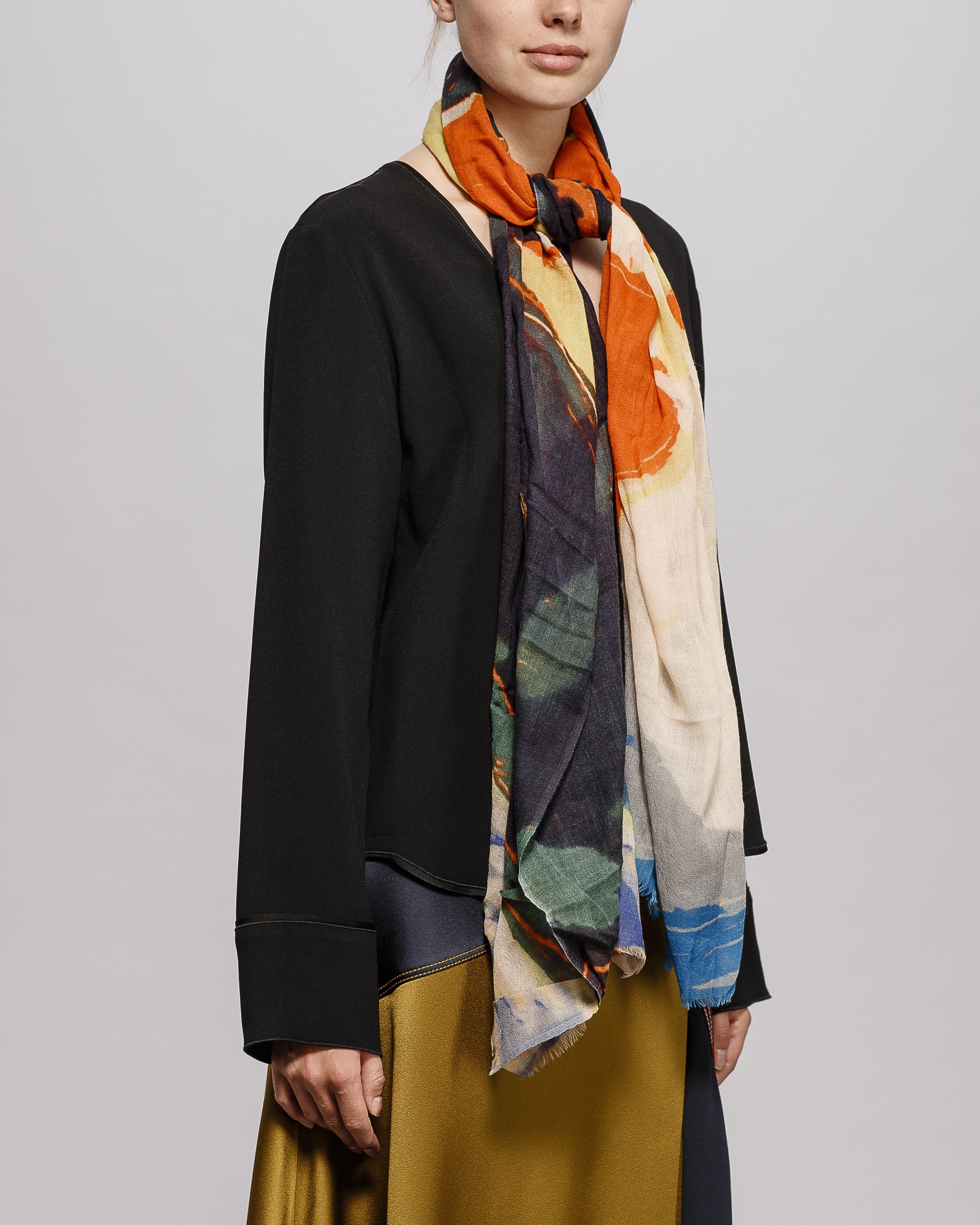 Woodcut Print Edition Scarf Artwork by Asger Jorn (1971) · €94 · ASGER JORN | CURATED BY DOMICILECULTURE