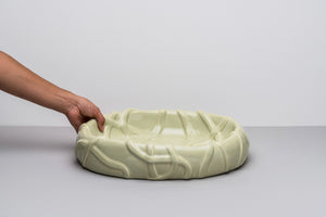 Pale Green Centrepiece platter The Absurd Made Flesh by Michael Kvium · €360 · RAAWII | CURATED BY EYEDS